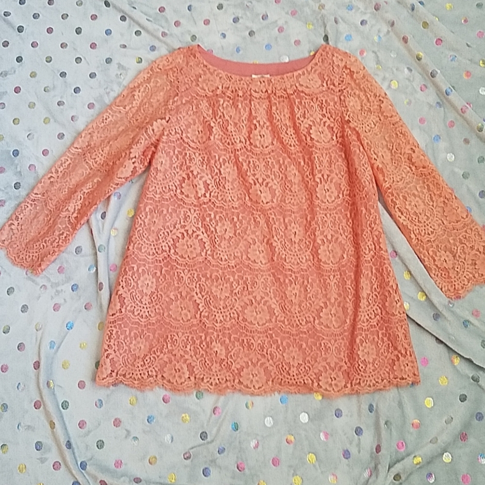 Fossil lace, line shirt size large